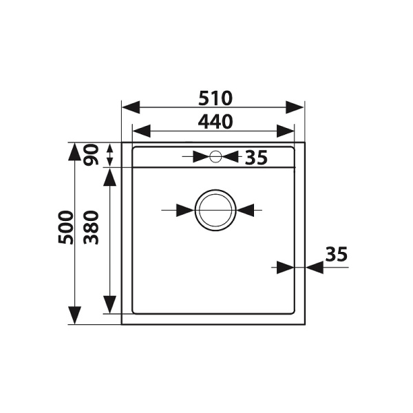 Мойка-Мраморная KAISER (KMM-5051 BW)